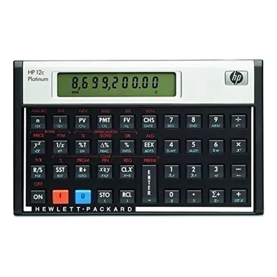 Calculadora Financiera Hp 12c 12c Platinum Con Pantalla Lcd 