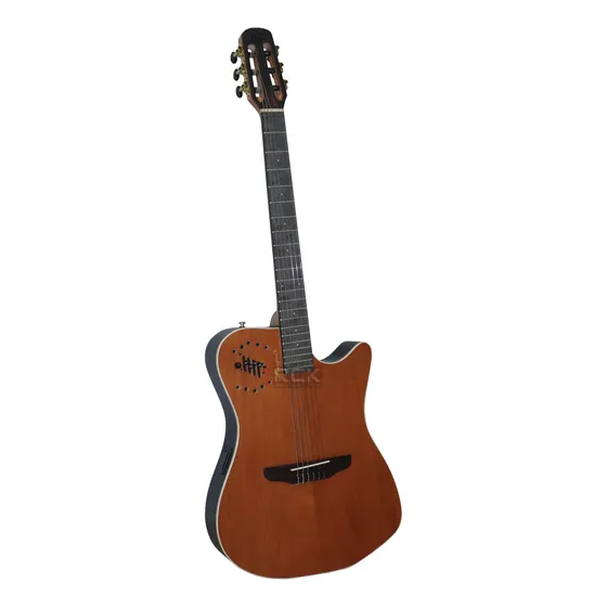 Violão Flat Elétrico Nylon Marquês Vn-12 Tipo Godin - Nf