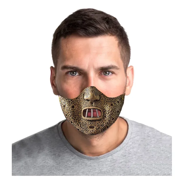 Hannibal Lecter Mascara Látex Halloween Disfraz Cosplay