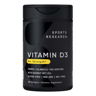 Sports Research Vitamina D3 10.000 Ui Com Ăleo De Coco Mc... Sports Research Vitamina D3 10.000 Ui Com Ăleo De Coco Mc...