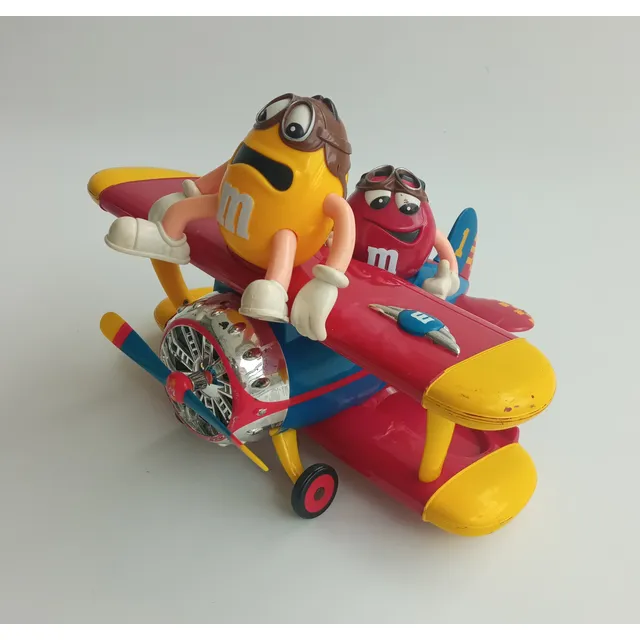 Avion Biplano M&m Vintage Juguete Coleccion