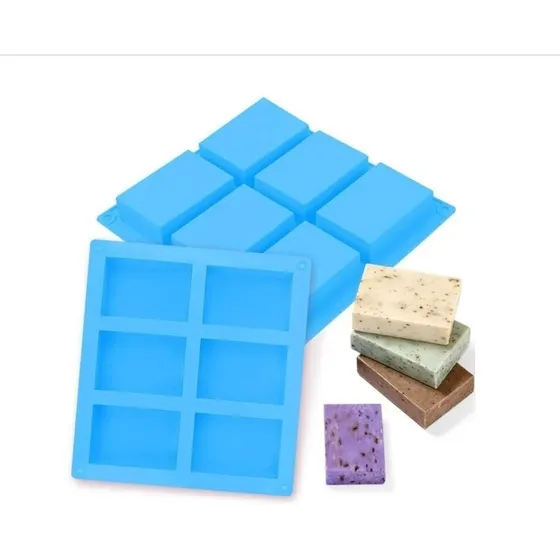 Molde Silicona Rectangular Jabon, Velas, Postres, Chocolate
