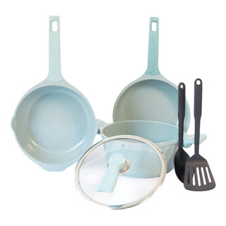 Batería De Cocina Antiadherente Kung Fu Master 6 Pz Jade Batería De Cocina Antiadherente Kung Fu Master 6 Pz Jade
