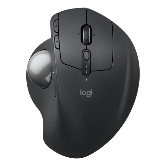 Logitech Mx Ergo S, Mouse Trackball Inalámbrico / Recargable Color Gris