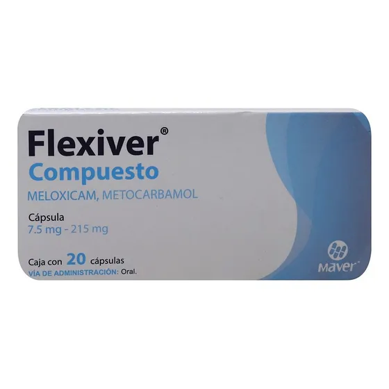 Flexiver Compuesto Caja C/20 Cápsulas De 7.5/215 Mg.