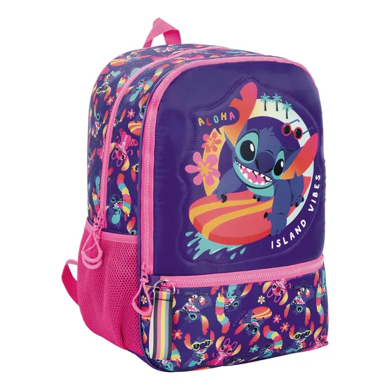 Mochila Stitch 17 Pulgadas Espalda Surf Disney 27151