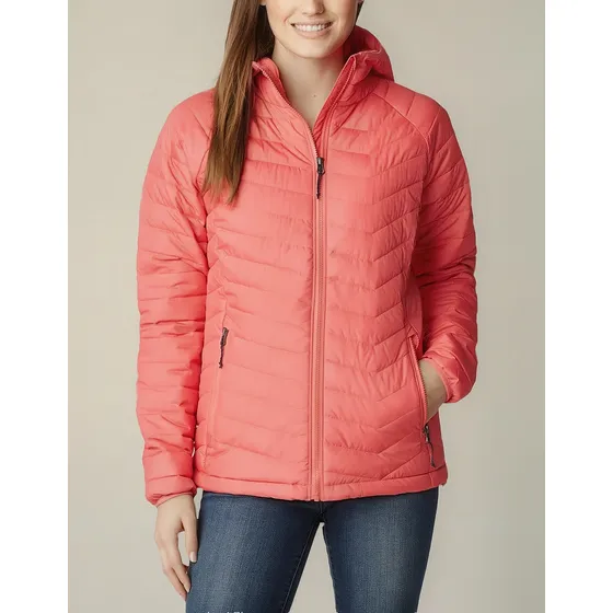 Campera Columbia Outdoor Mujer Powder Lite Cap M Salmon Ras