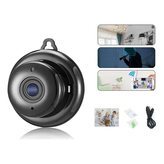 Mini Cámara De Seguridad Espía Wifi Hd 1080p Con Visión 