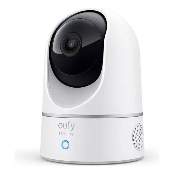 Cámara De Seguridad Inalámbricas Eufy Security Indoor Cam E220, 3mp , Cámara de Vigilancia 125° con Pan & Tilt, Seguimiento Inteligente por AI para Personas, Movimientos, Pet y Audio, Interior, Wi-Fi