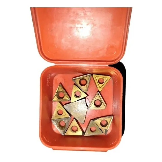 Inserto Usado, Forma Triangular, Medidas 13mmx4mm Espesor
