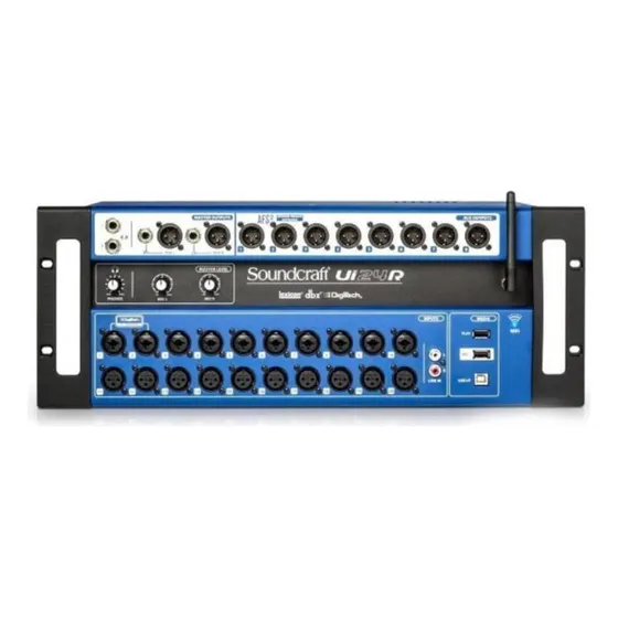 Mesa De Som Digital Soundcraft Ui24r Mixer Gravação Wi-fi