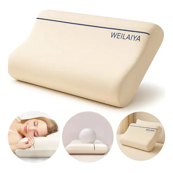 Almohada Ortopedica Memoria Pillow Cervical Viscoelastica Beige