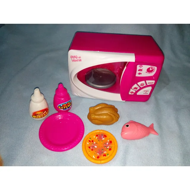 Microonda Juguete Para Niñas Niño Jesús Navidad Casi Nuevo