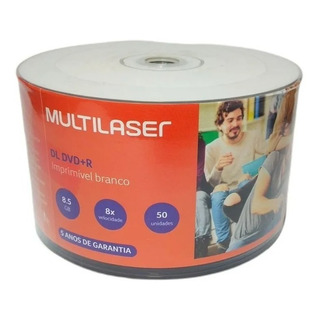100 Dvd +r Printable Multilaser Dual Layer 8.5gb Xgd3 100 Dvd +r Printable Multilaser Dual Layer 8.5gb Xgd3