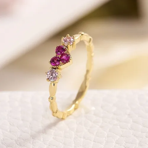 Anillo Dorado Con Forma De Corazón Infinito  Para Amor  Comp