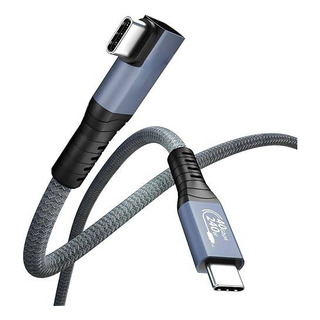 Cable Usb 4 Tipo C De 240 W En Ángulo Recto 40 Gbps 8k@60hz Cable Usb 4 Tipo C De 240 W En Ángulo Recto 40 Gbps 8k@60hz