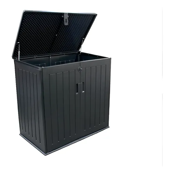 Bodega Para Jardín Tipo Baúl 71cmx116cmx113cm Negro Qrubber