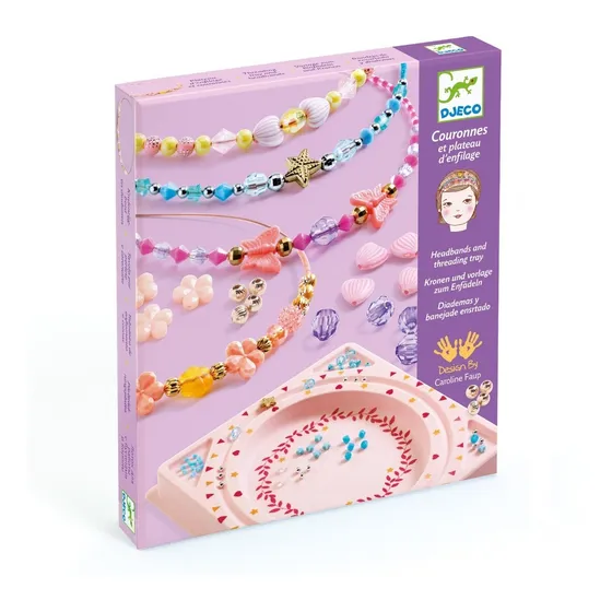 Djeco Kit Vinchas De Perlas Para Niñas 6-13 Años