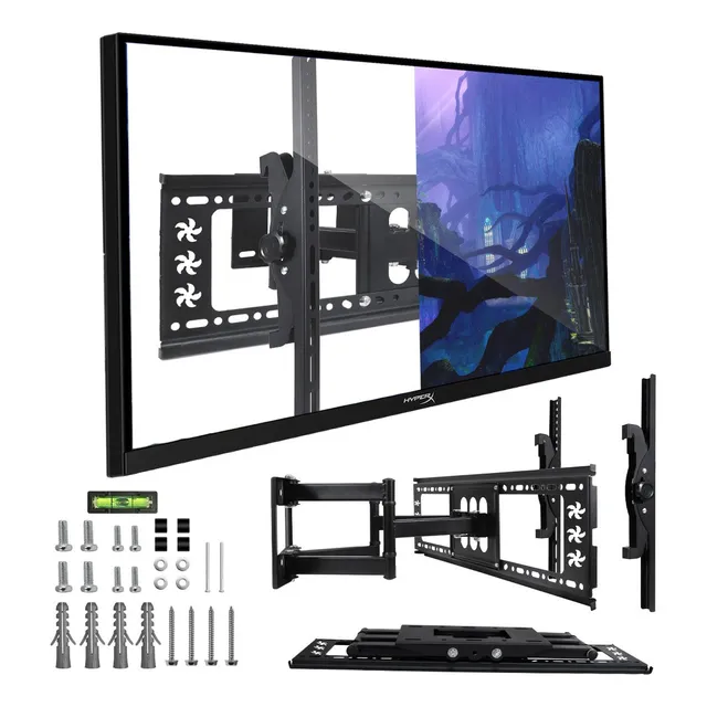 Soporte Fijo De Pared para Monitor Pantalla Smart TV de 30 a 80 Pulgadas Negro Ele-Gate
