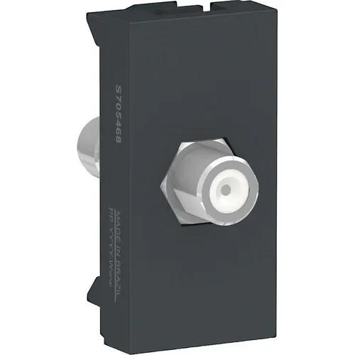 Pack 5 Pzas Toma Coaxial Para Antena Tv Grafito S70546894