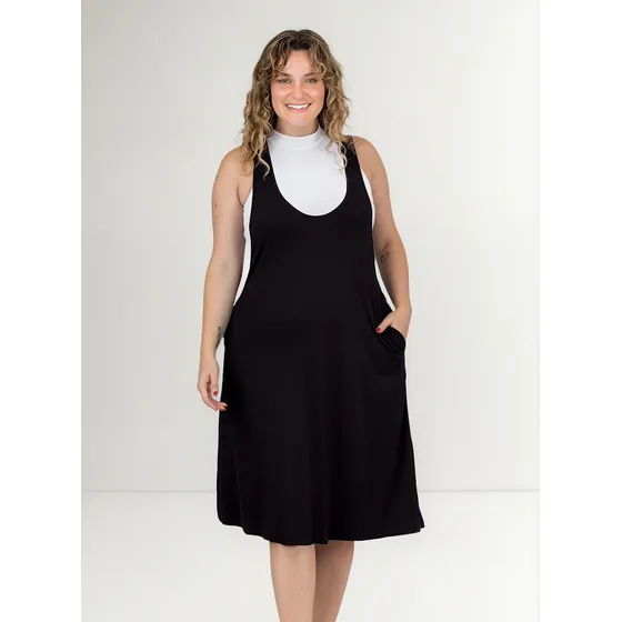 Vestido Jumper Jardinero Modal Lycra Onara Orion T.grande Cs