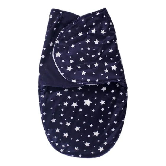 Hudson Baby Unisex Baby Plush Swaddle Wrap, Estrella Azul Ma