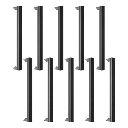10 Puxadores Slim Gaveta Armario Movel Alumínio 160mm Round 10 Puxadores Slim Gaveta Armario Movel Alumínio 160mm Round