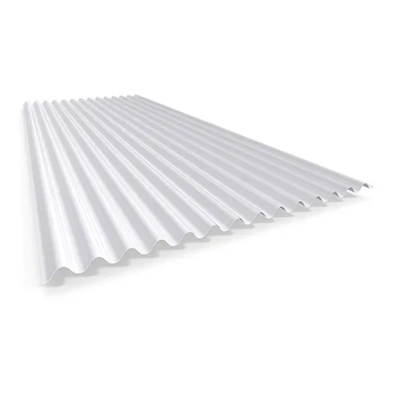 Telha Polipropileno Ondulada Leitosa 1,83x0,50 - Kit C/ 10un