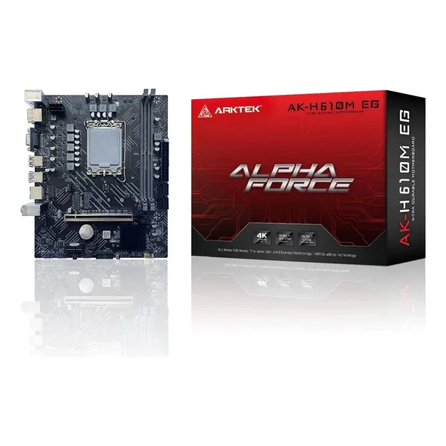 Motherboard Arktek Ak-h610mb Eg Ddr4 12va Gen Socket 1700 Color Negro