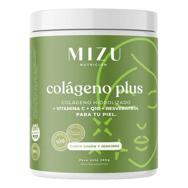 Colágeno Hidrolizado+vitamina C+q10 | Mizu Plus Limón. 280g
