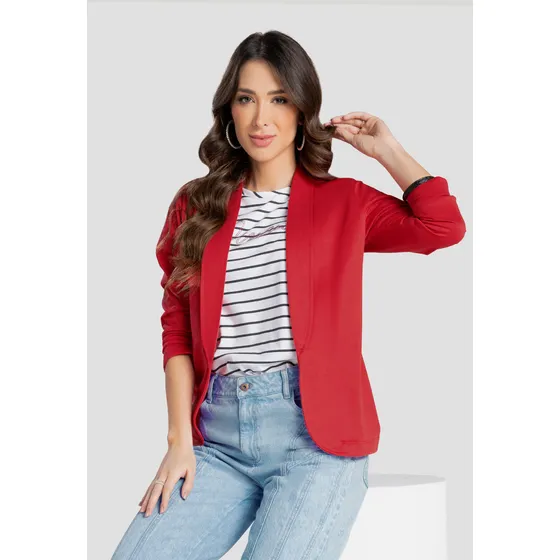 Blazer Mujer Rojo Mp 103988