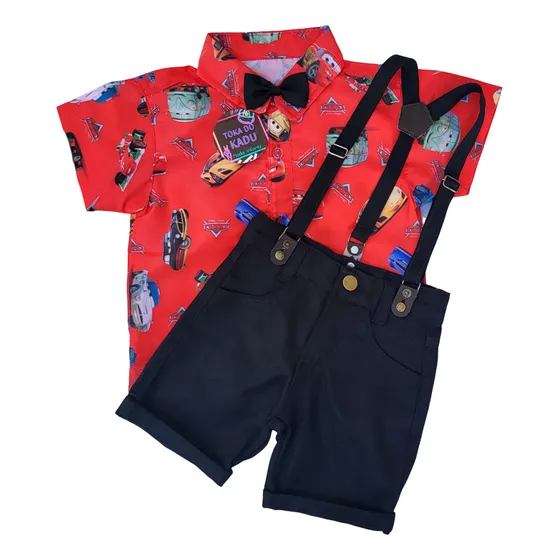 Conjunto Temático Relâmpago Mcqueen Completo Carros Disney