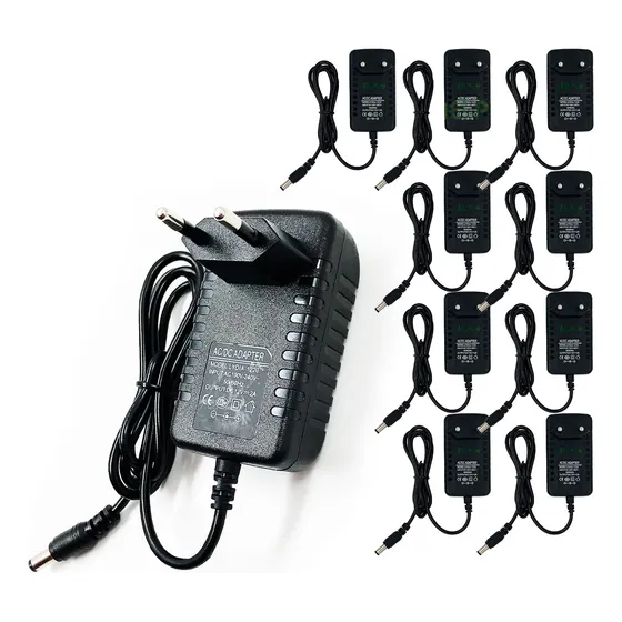 Kit 15 Fonte 12v 2a 2000ma P4 Estável Bivolt