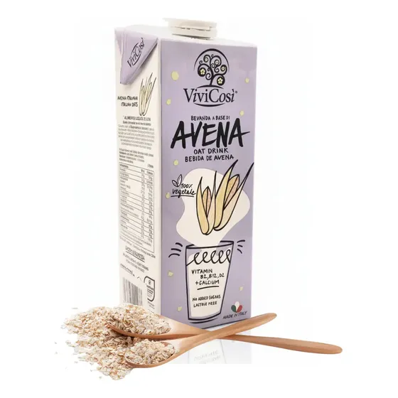 Bebida Vegetal De Avena Sin Azúcar Sin Lactosa 1lt. Vivicosi