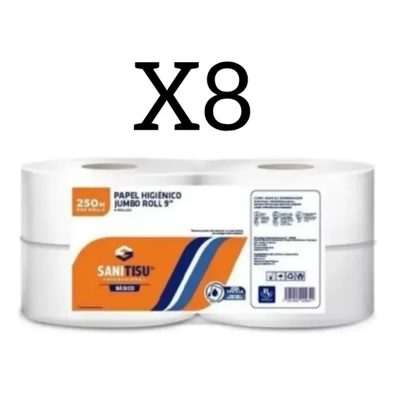 Papel Higiénico Industrial  9  250 Mtrs