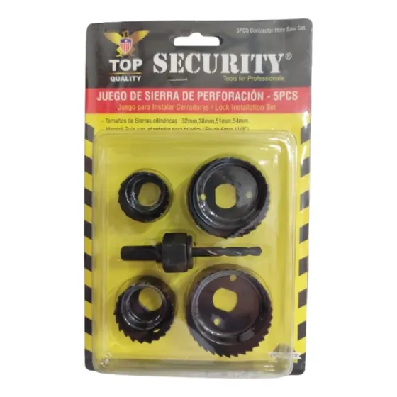 Juego De Broca Para Cerradura 5 Piezas Security