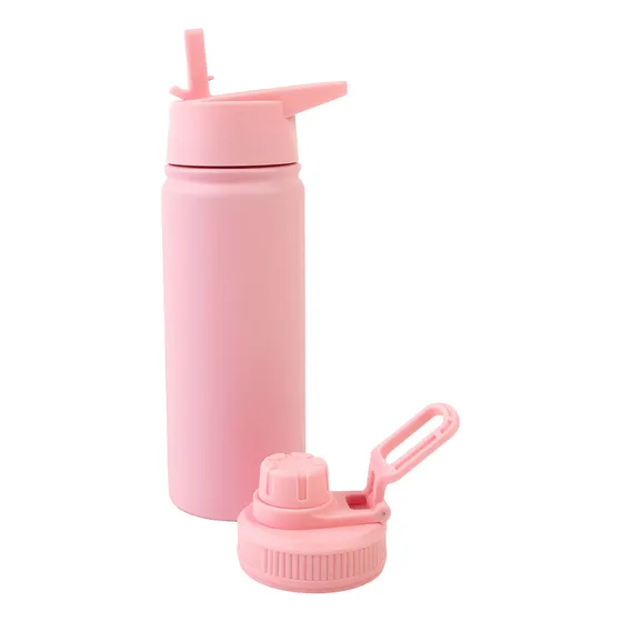Botella Térmica Deportiva De Acero Inoxidable 500 Ml Color Rosa