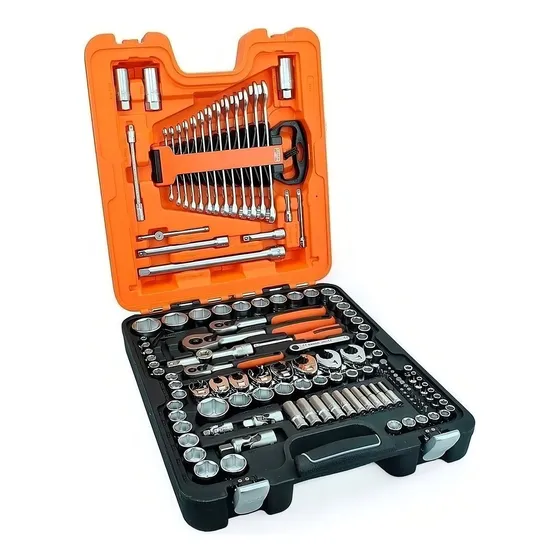 Juego Set Bahco Bocallave 1/4 3/8 1/2 138pcs Tubos Mm Y PuLG