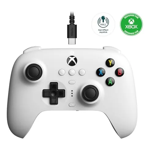 Controlador 8bitdo Ultimate Wired Pack Para Xbox - Branco