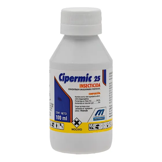 Insecticida Cipermetrina Cipermic 25 Microsules X 100 Cc