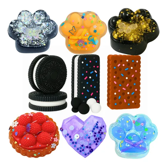 Kit 3 Squishy Taba Brinquedo Anti-stress Mochi Squish Fidget