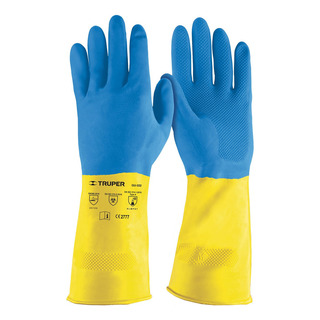 2 Pzas Guantes De Látex Reforzados Para Limpieza, Xg, Truper 2 Pzas Guantes De Látex Reforzados Para Limpieza, Xg, Truper