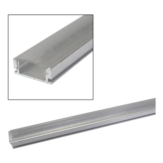 Perfil Aluminio Rectangular 17.3mm X 8.7 Mm 1 Metro 