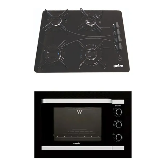 Horno De Empotrar Eléctrico Decorato + Anafe 4h Mueller -ltc