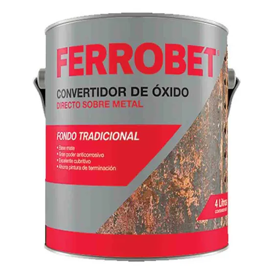 Convertidor De Oxido Rojo Ferrobet 4 Lts