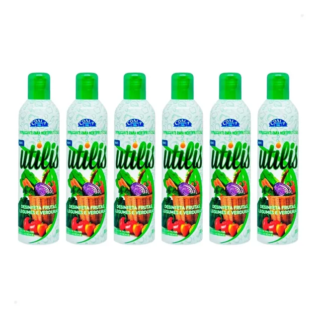 Kit 6 Desinfetante Hortifrutícolas Coala Utilis 300ml