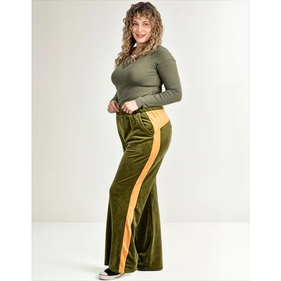 Pantalón Recto Plush Bifaz Jaipur Mujer Onara Combinado Ec