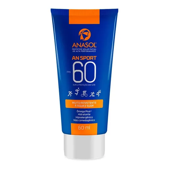 Anasol Protetor Solar Facial An Sport Toque Seco 60ml