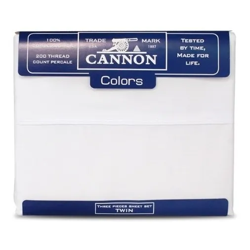 Juego De Sabanas Cannon Queen Size 200 Hilos 1,60x2,00x35 Cm