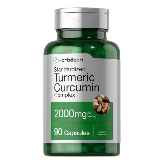 Suplemento Horbaach Curcumina De Cúrcuma 2000 Mg 90 Capsulas